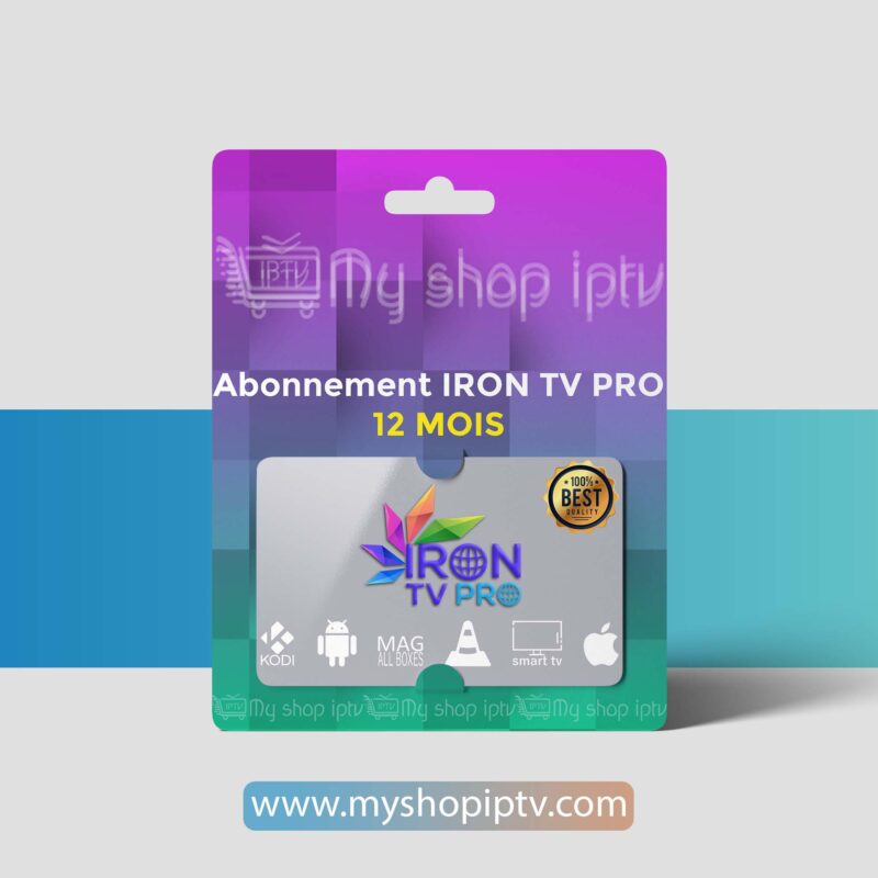 abonnement iron tv pro 12 mois