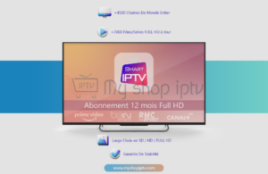 Aonnement Smart iptv 12 mois